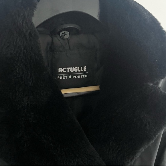 ACTUELLE Prêt à Porter Black Trench Coat - Picture 2 of 10